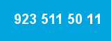 923 511 50 11 923 511 50 11